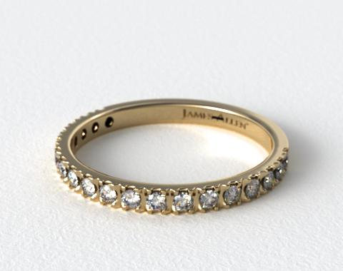 wedding rings womens diamond yellow gold nouveau pave ring item wedding rings womens diamond yellow gold nouveau pave ring item